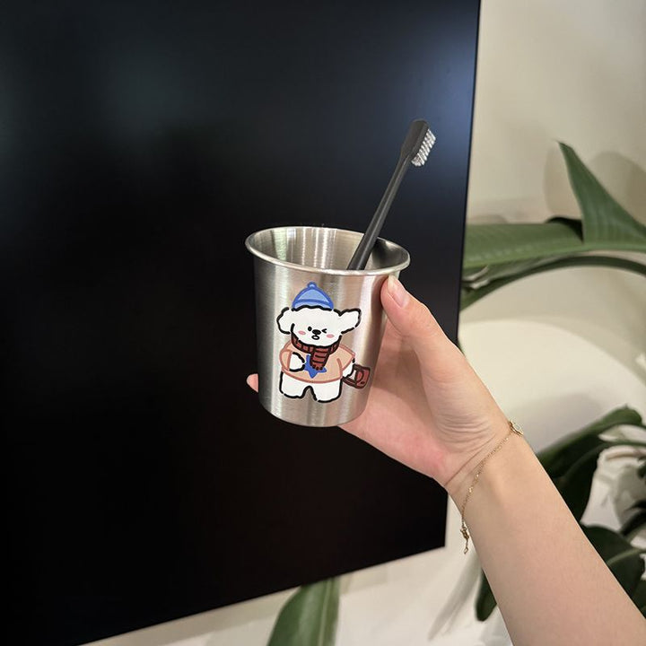Edelstahl Becher mit Niedlichem Tierdesign Karnz