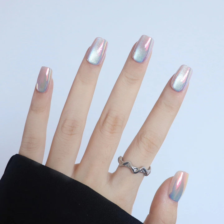 Iridescent Press-On Nagelkunst Set