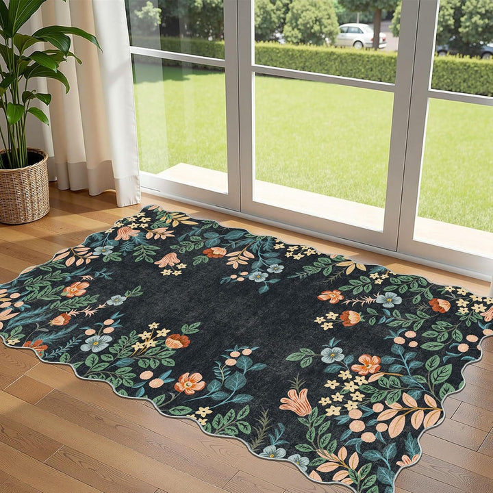 Dekorativer Blumen Teppich