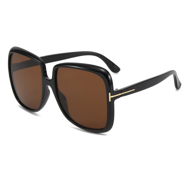 Damen elegante oversized Sonnenbrille mit filigranem Rahmen Karnz