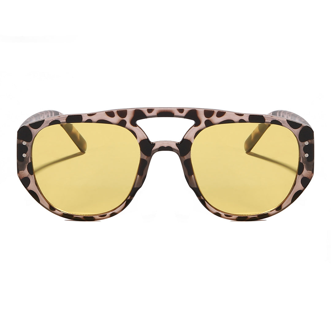 Damen oversized Sonnenbrille mit modernem, strukturiertem Rahmen Karnz