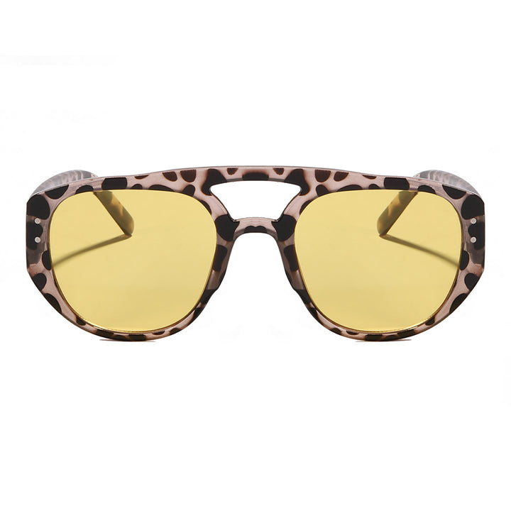 Damen oversized Sonnenbrille mit modernem, strukturiertem Rahmen Karnz