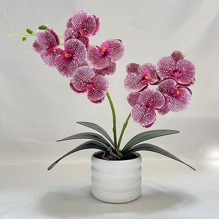 Elegante künstliche Orchideenblumenarrangement für die Wohnkultur