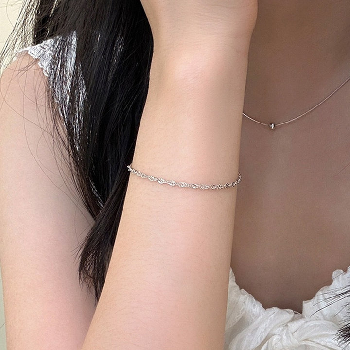 Elegante gedrehte Goldkette Armband Karnz