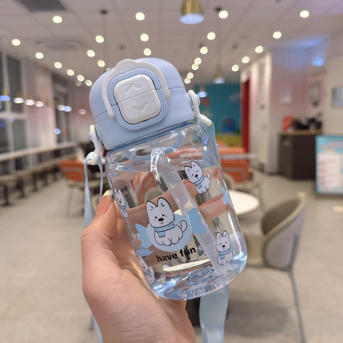 Damen Kreative Trinkflasche mit ergonomischem Deckel Karnz