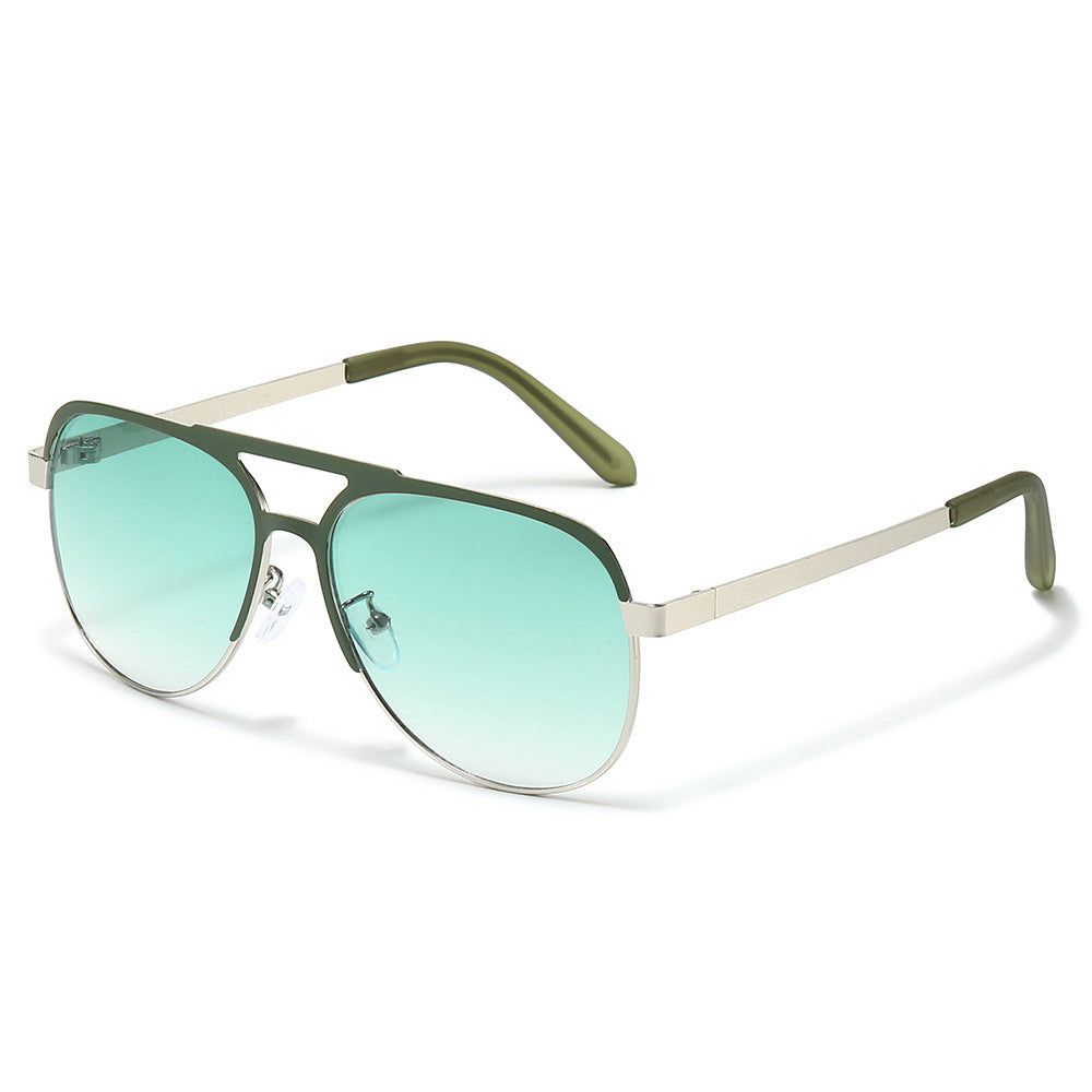 Luxuriöse Metallrahmen Aviator Sonnenbrille Karnz