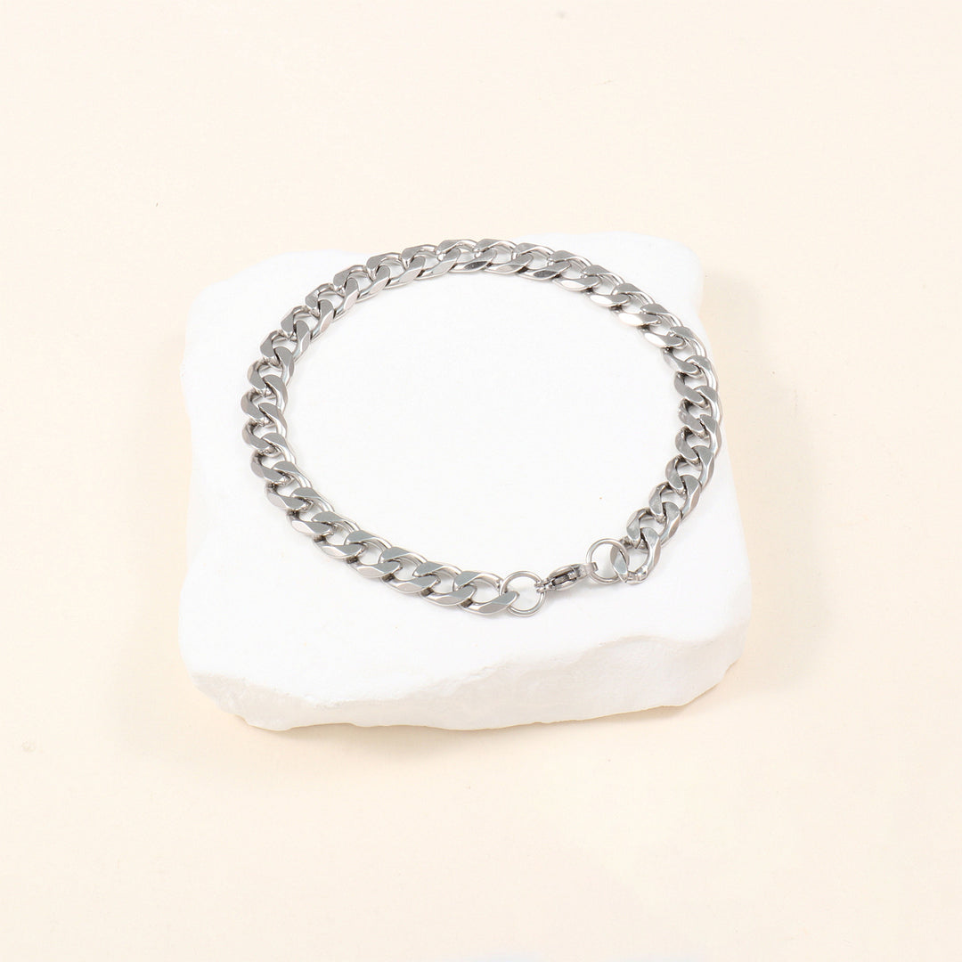 Fette Curb-Link-Kettenhalskette Karnz