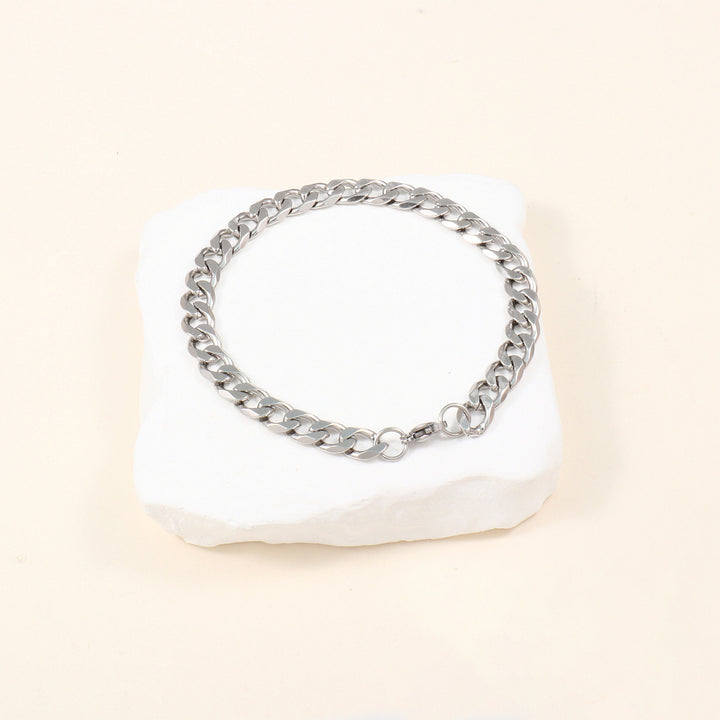 Fette Curb-Link-Kettenhalskette Karnz