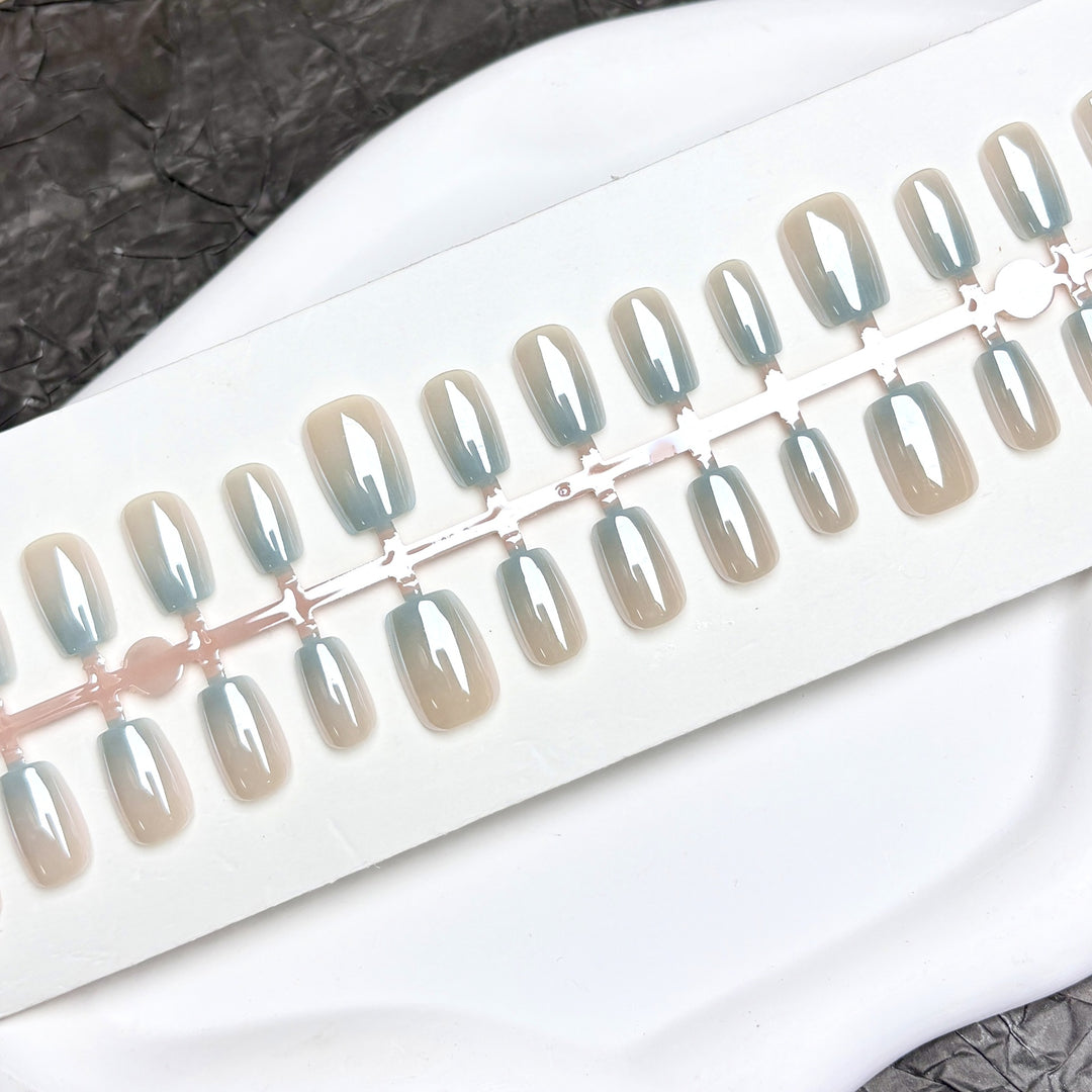 Elegantes Ombre Press-On Nagelset
