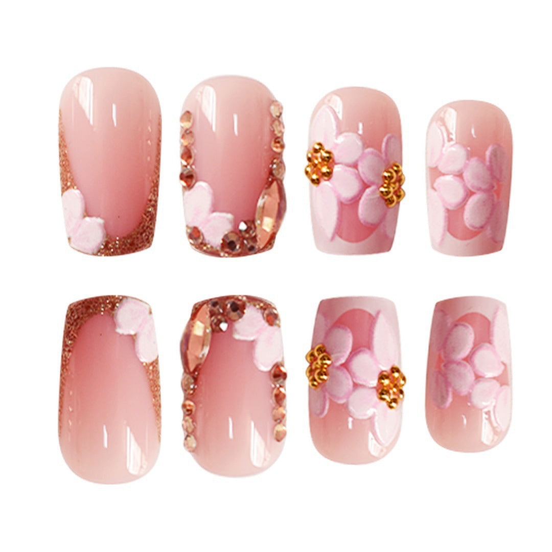 Chic Floral Press-On Nail Art Extensions Karnz