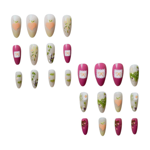 Künstlerisches Floral Nail Art Design Set