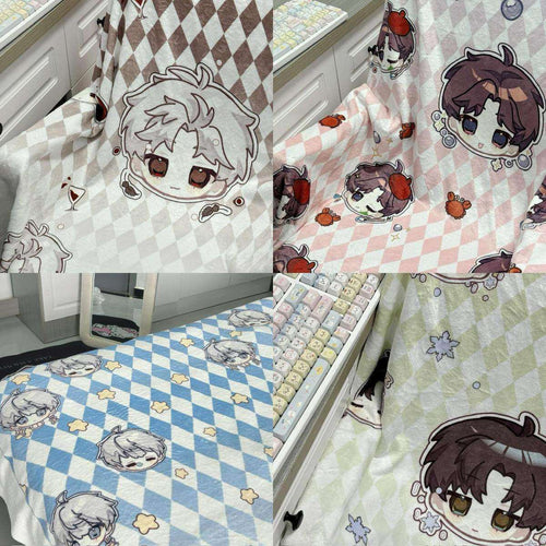 Cartoon-Charakter-Print Fleece-Decke