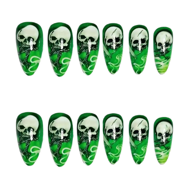 Künstlerisches Schädel-Thema Nagelkunst Set