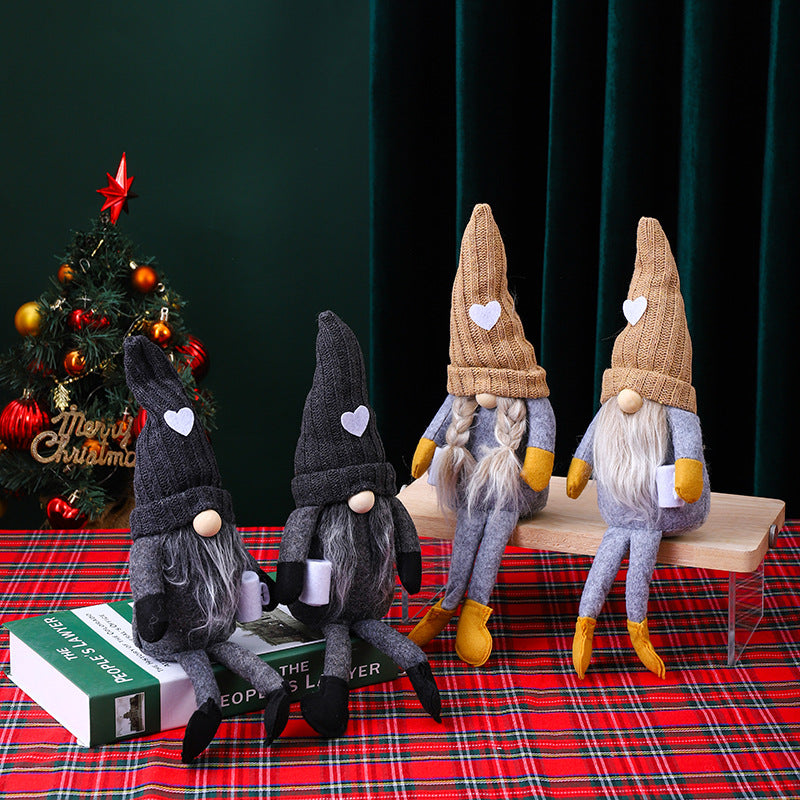 Dekorative Weihnachtsgnom Figur Karnz