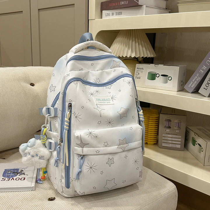 Stilvolle Stern-verzierte Schul-Rucksack Karnz
