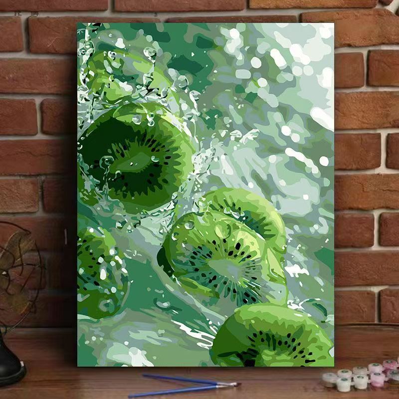 Vibrante Zitrus-inspirierte Wandkunst Karnz