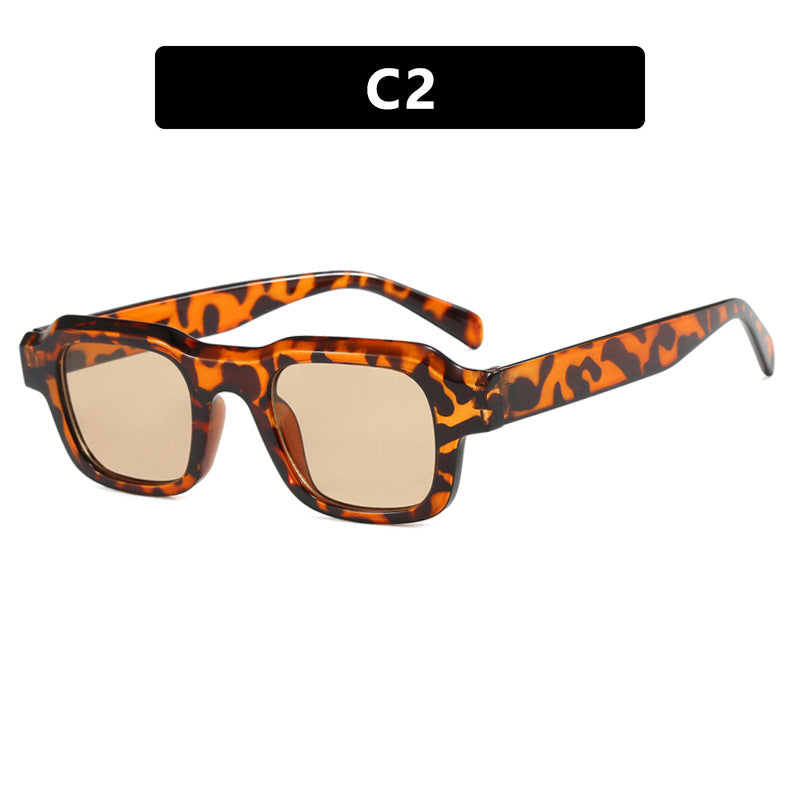 Damen moderne quadratische Sonnenbrille mit schützendem Polycarbonat-Rahmen Karnz