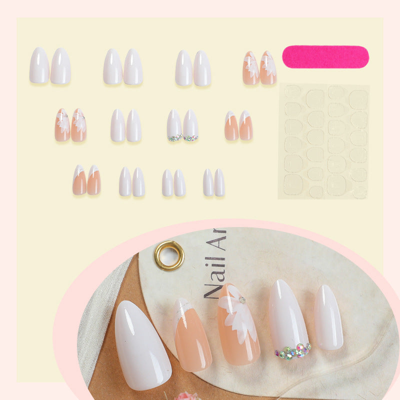 Premium Floral Designed Press-On Nail Set Karnz