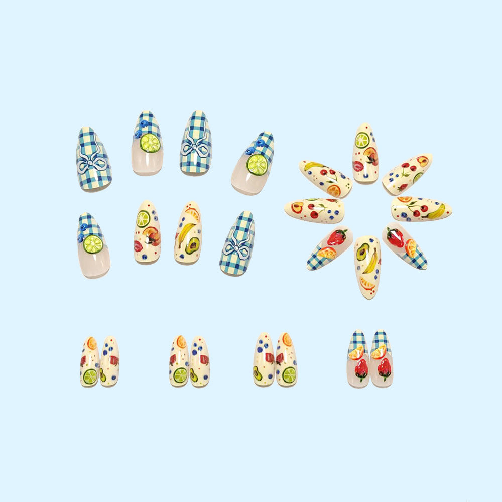 Kreatives Nageldesign-Set mit Fruchtmotiven Karnz