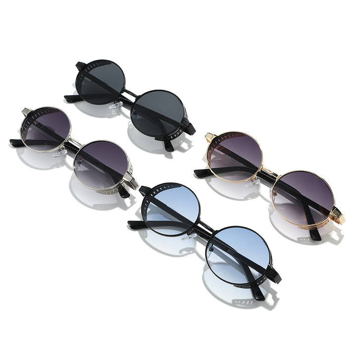 Ultra-moderne runde Rahmen Sonnenbrille Karnz