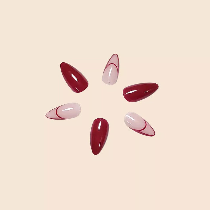 Künstlerische Lange Stiletto Nagelverlängerungen