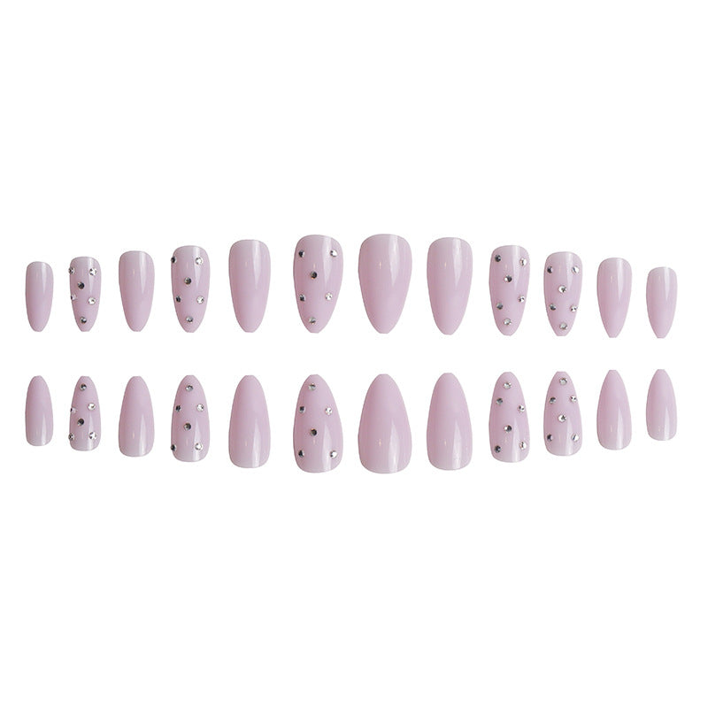 Elegantes glitzerndes Press-On-Nagel-Set Karnz