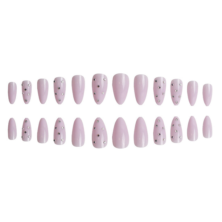 Elegantes glitzerndes Press-On-Nagel-Set Karnz