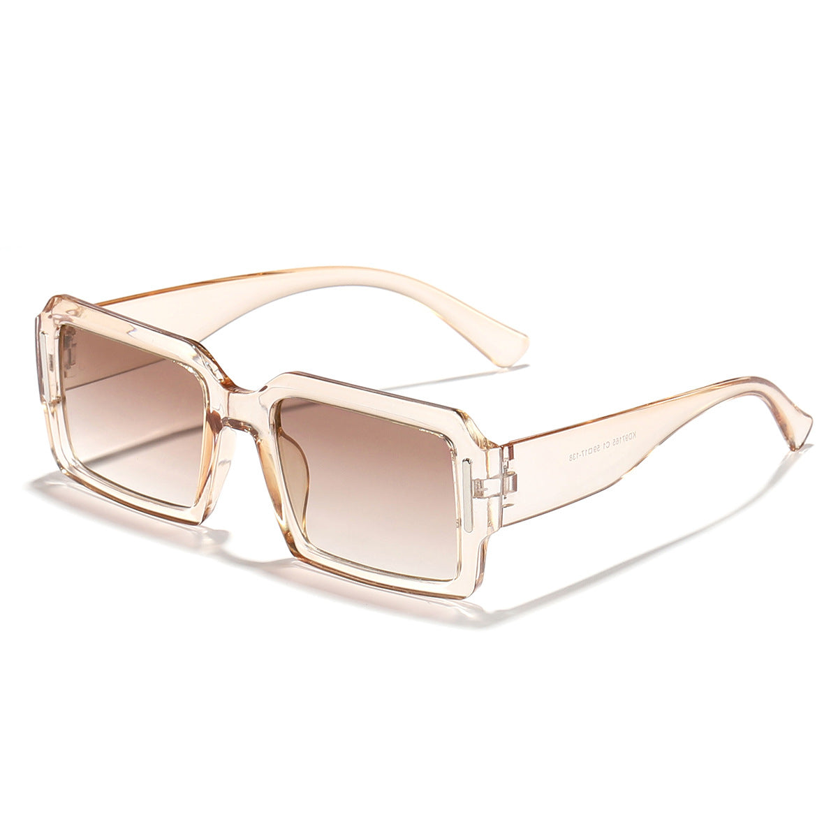 Damen modische quadratische Sonnenbrille mit stylischem Kunststoffrahmen Karnz
