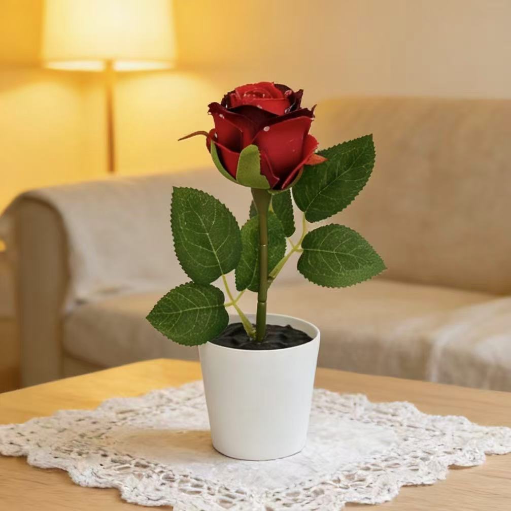 Dekorative Künstliche Rose für die Wohnkultur-Darstellung