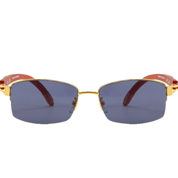 Damen exklusive Designer-Sonnenbrille mit hochglanzveredeltem Metallrahmen und polarisierenden Gläsern Karnz