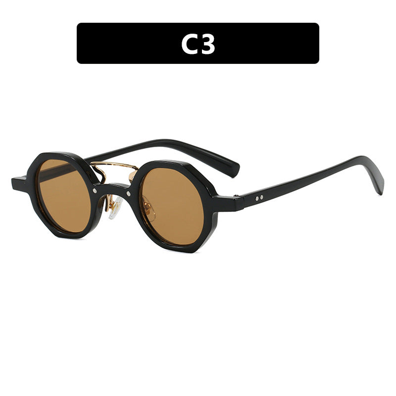 Damen stilvolle Sonnenbrille im einzigartigen achteckigen Design Karnz