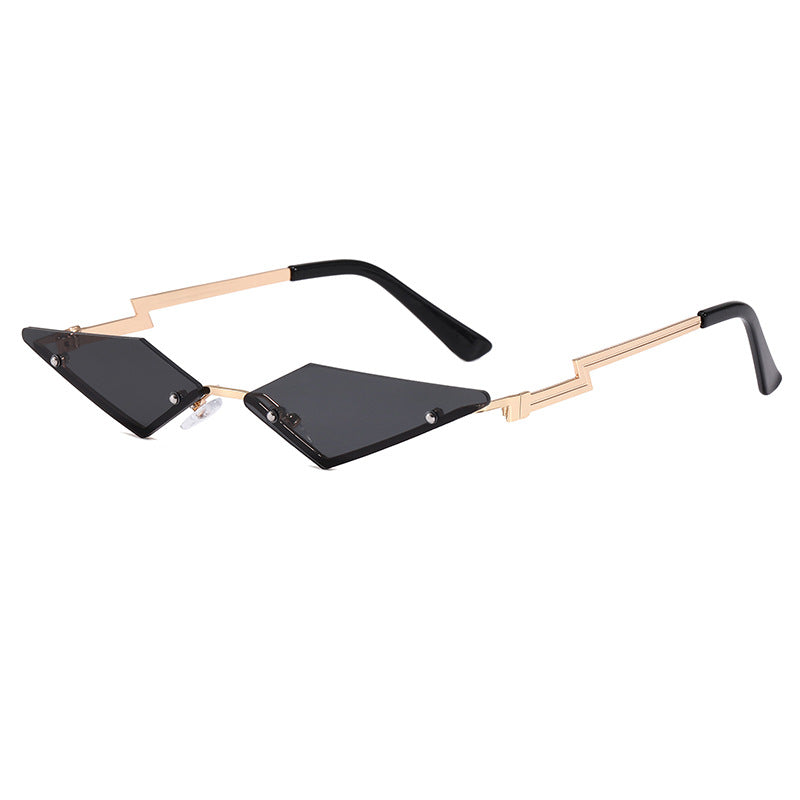 Damen geometrische Designer-Sonnenbrille mit innovativem Rahmen Karnz