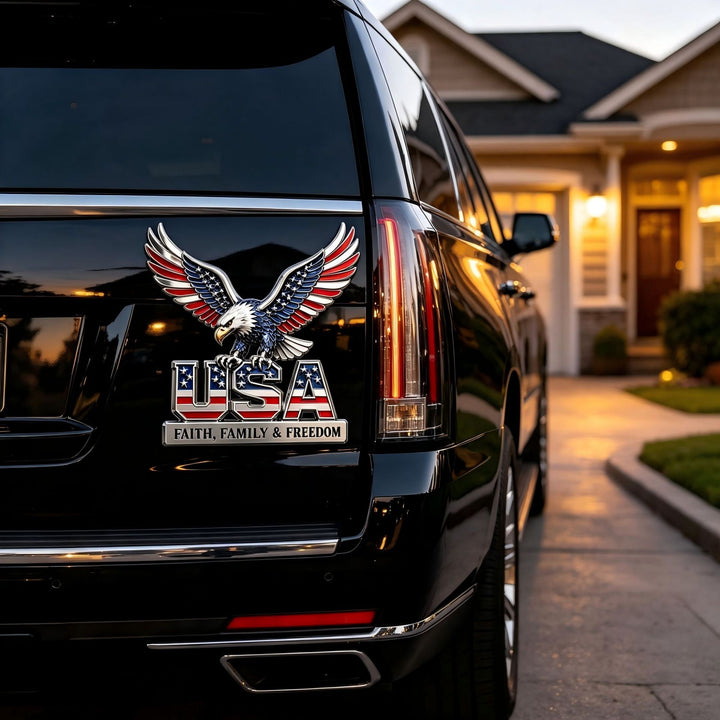 Dekofigur mit Adler-Symbolik