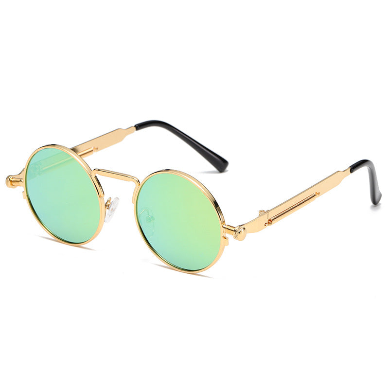 Damen Modische runde Sonnenbrille mit präzisem Metallrahmen Karnz