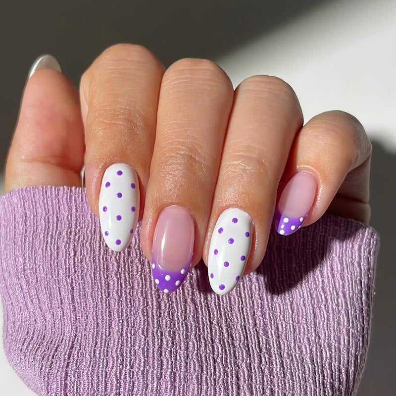 Polka Dot Press-On Nagelkunst
