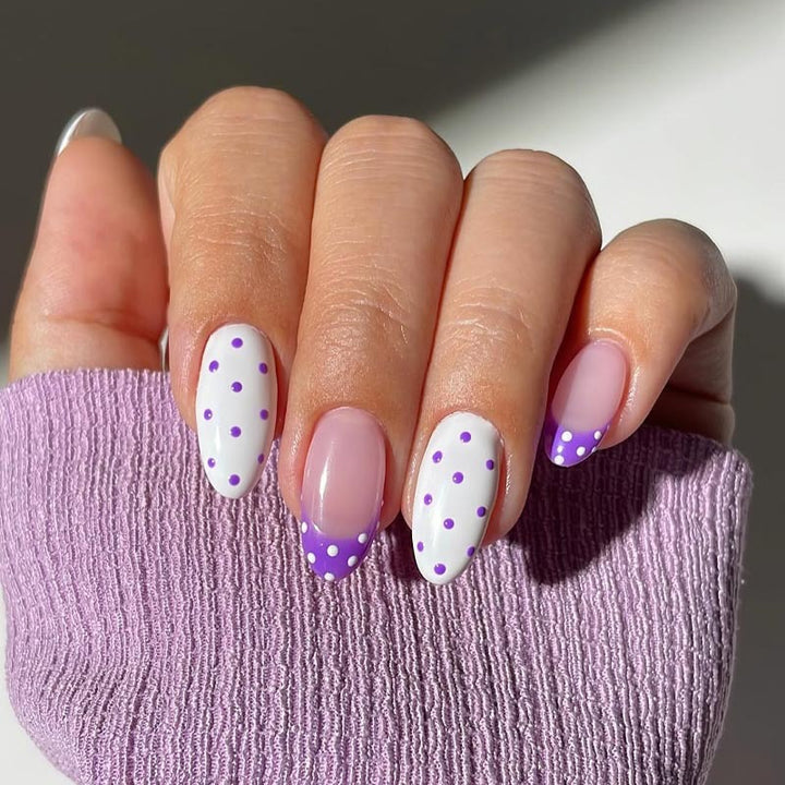 Polka Dot Press-On Nagelkunst