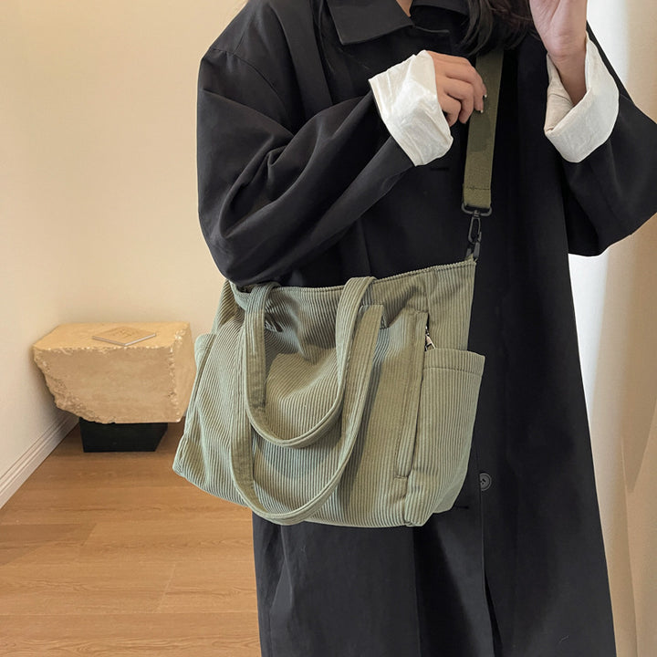Texturiertes Multi-Taschen Reise Tote Karnz