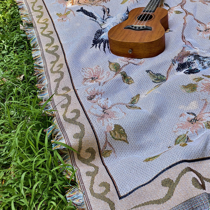 Künstlerisch Floral Musterteppich Wurfdecke