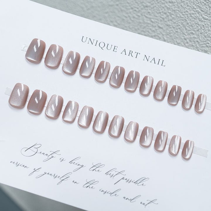 Glänzendes Kurzes Press-On Nagelset