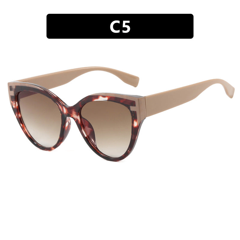 Damen Cat-Eye Sonnenbrille mit extravagantem Rahmen und UV-Schutz Karnz