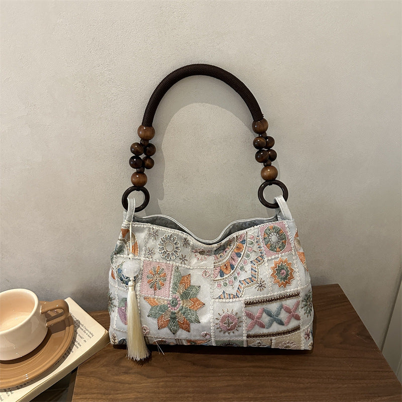 Künstlerische Patchwork-Handtasche