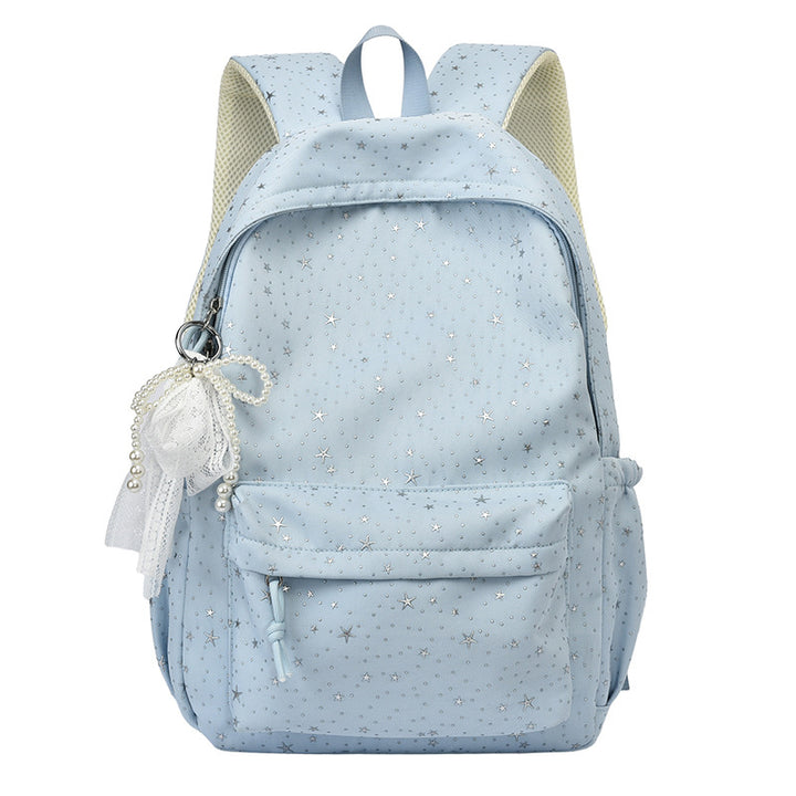 Eleganter Rucksack mit Glitzernden Sternen und Praktischen Fächern Karnz