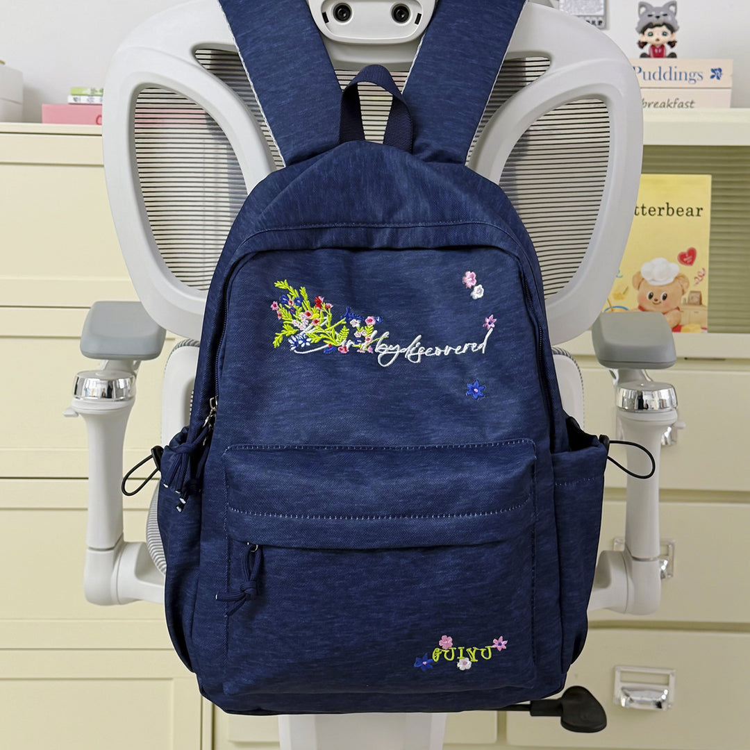 Blumenbestickter Rucksack Karnz 1791206093