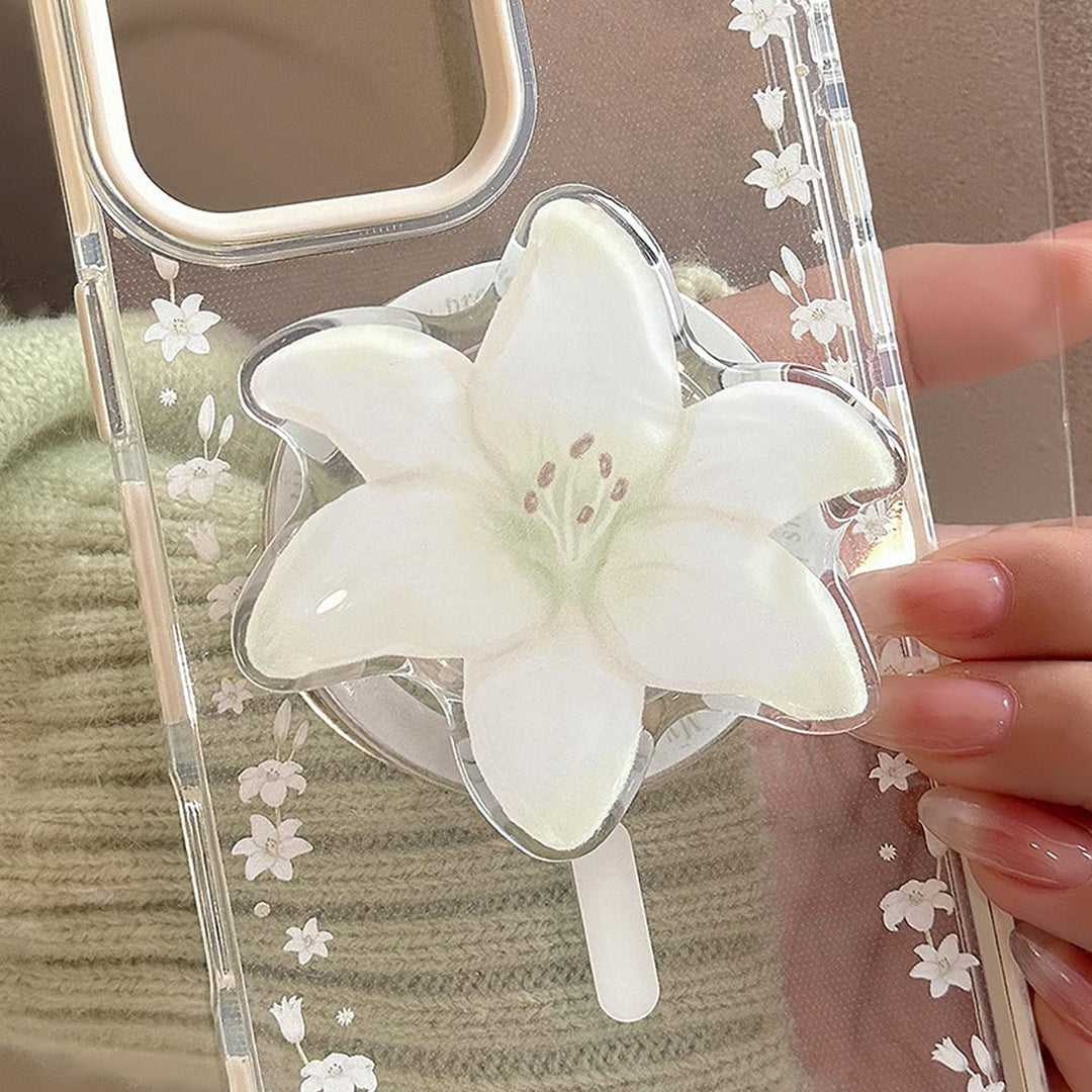 Luxus Handspiegel im floralen Design Karnz