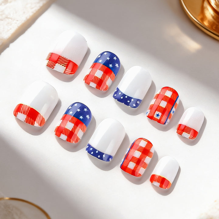 Patriotisches Nagelkunst-Set Karnz