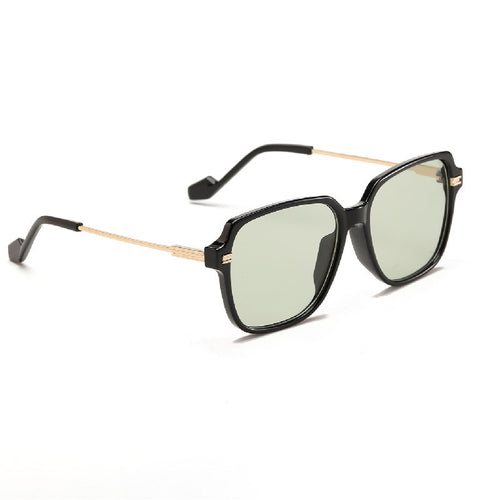 Damen trendige modische Sonnenbrille mit elegantem Metall-Detail Karnz