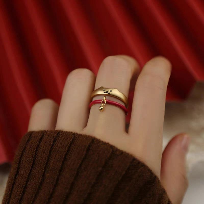 Süßes Tierpfoten-Ring-Set Karnz