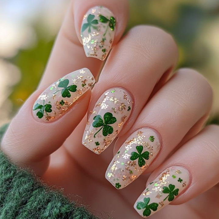 Shamrock-Themen Nagelkunstset Karnz