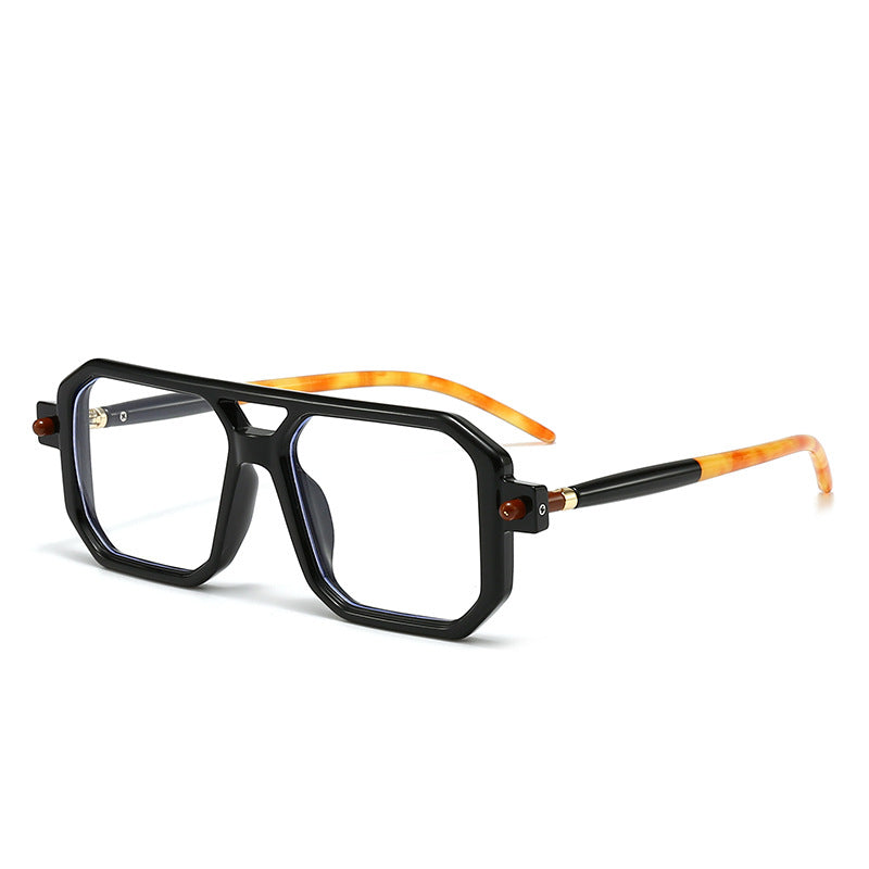 Damen oversized rechteckige Brille Karnz