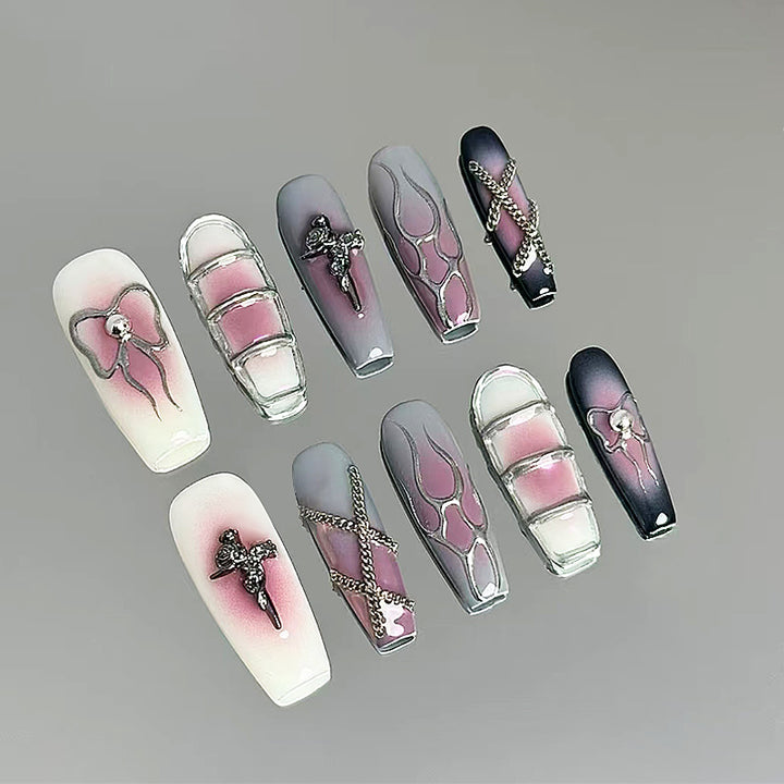 Ombre-Gradient-Press-On-Nagelset